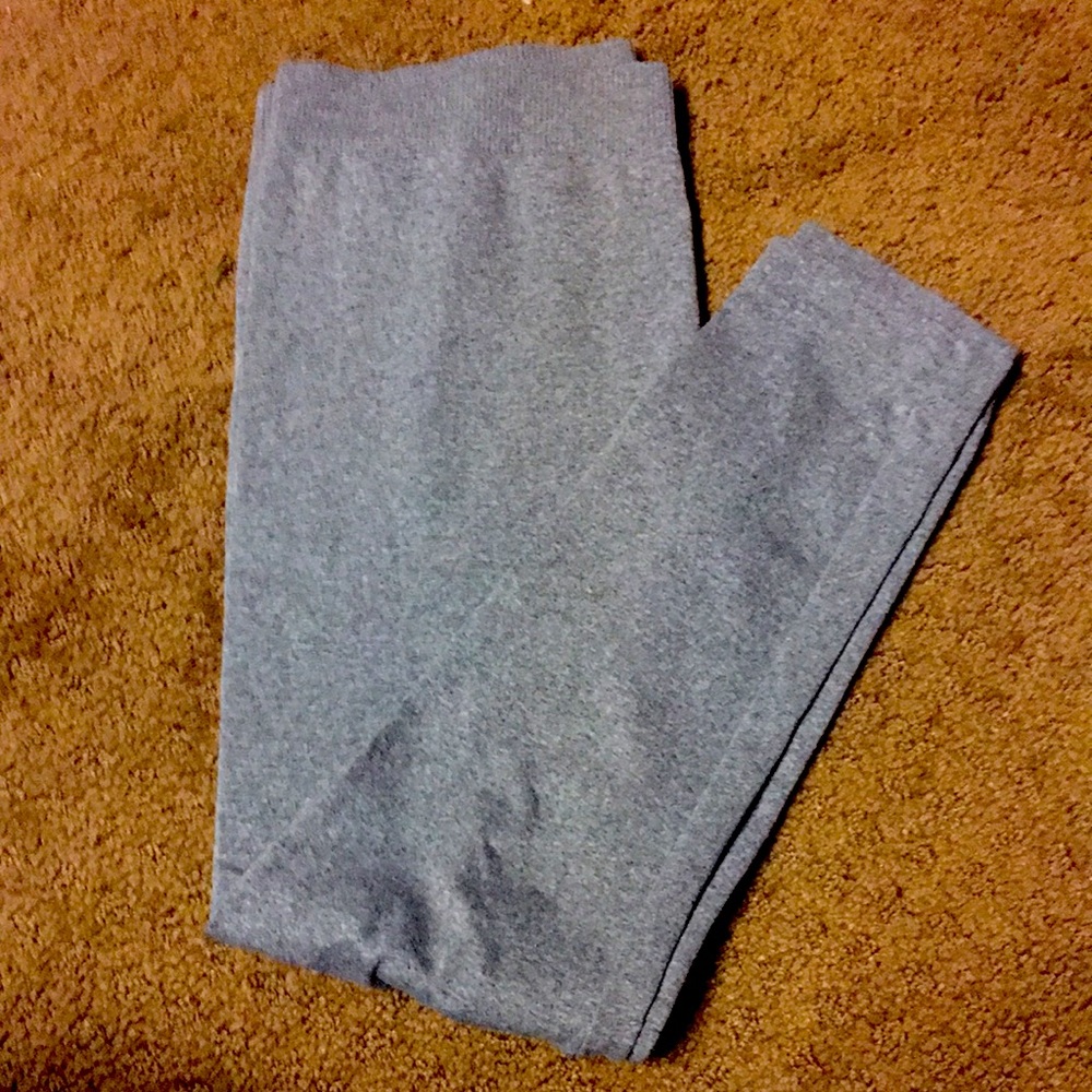 Leggings S/M leggings-great under long shirts or sweaters, solid gray pants EUC